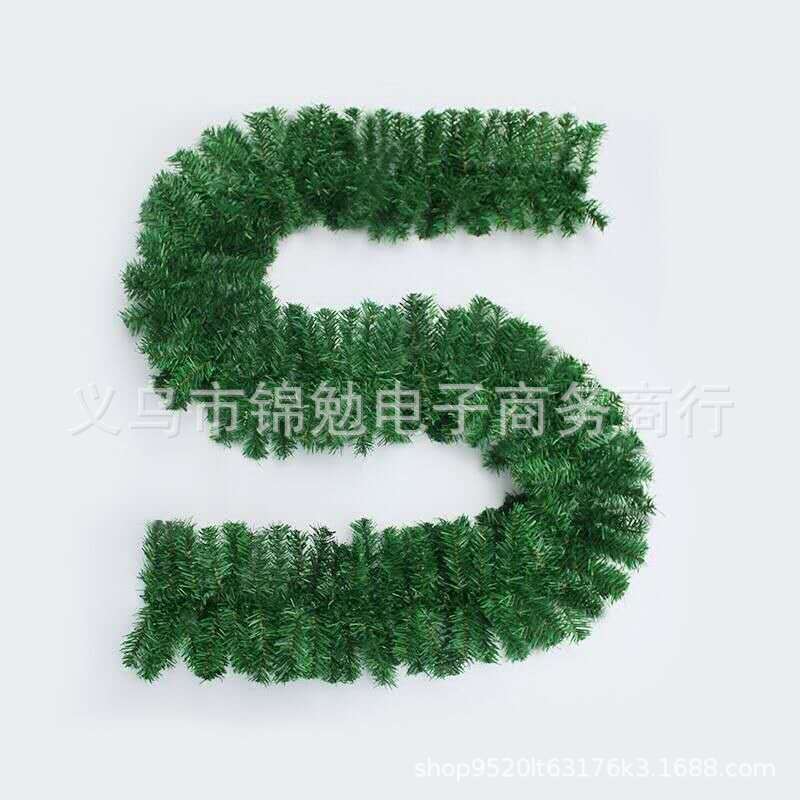 Guirnalda de Navidad de ratán de 2,7 m, PVC resistente, decoración para hoteles, centros comerciales y celebraciones navideñas