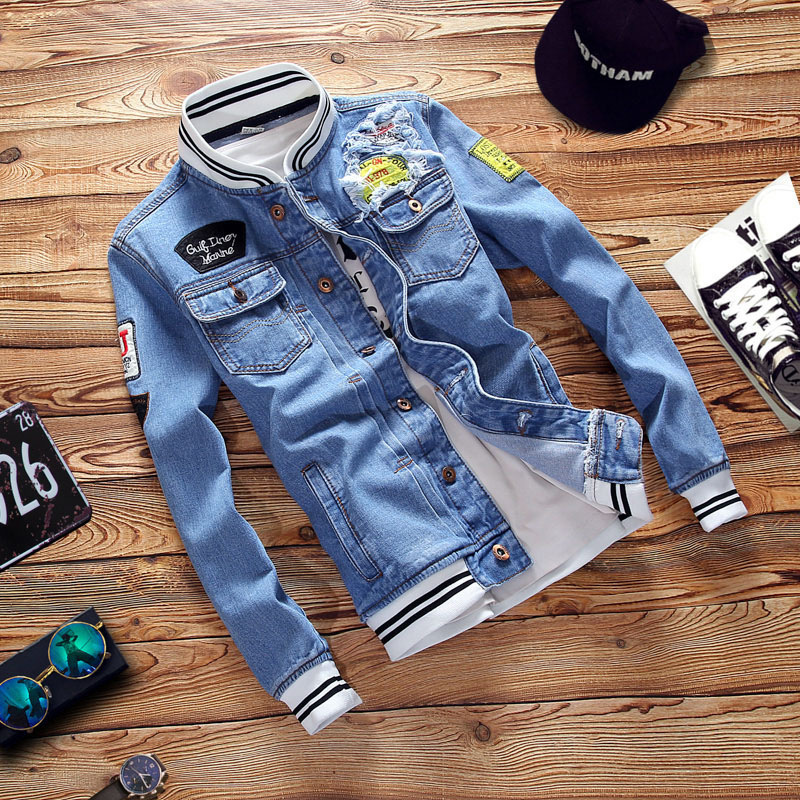 Autumn and Winter Japanese Fashionable Jacket Casual Loose Student Handsome Denim Men's Harajuku Bf Style Jacket