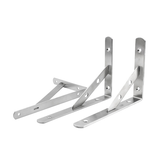Left Steel Thickened Stainless Steel Triangular Bracket Welded Laminated Bracket Removable Wooden Board Bracket Microwave Oven Bracket