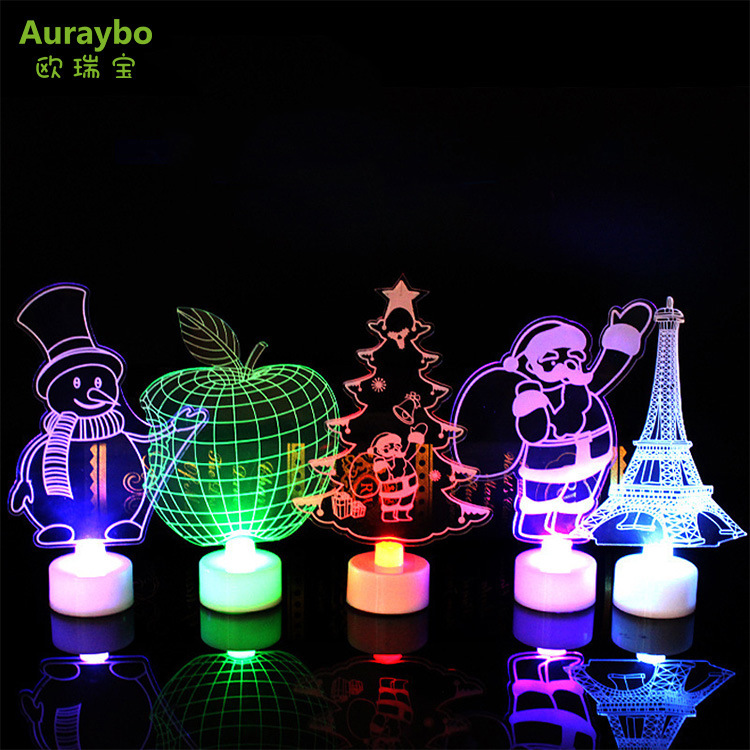 Colorful flashing acrylic night light