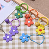 Brand fresh small bell flower-shaped, keychain, pendant, bag decoration, Korean style, flowered