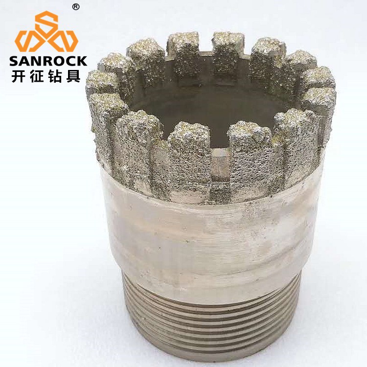 厂家直销电镀金刚石钻头深孔钻地质取芯打水井勘探电镀金刚石钻头
