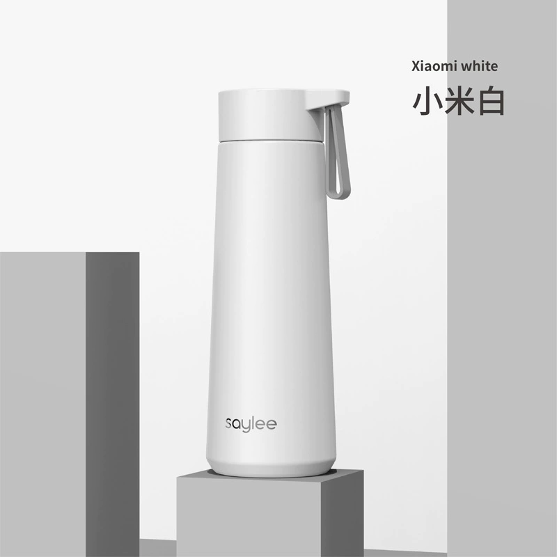 Термокружка-вакуум (Xiaoli) 350/420 мл, стеклянная внутренняя часть + нержавеющая сталь, ручной подарок на день рождения