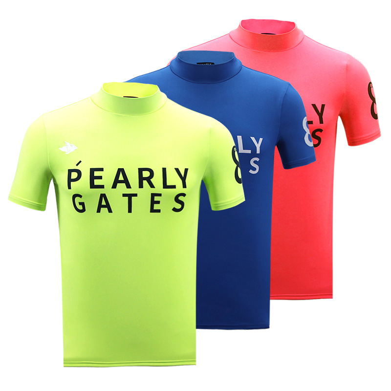 Summer Outdoor Golf Men's Short-Sleeved T-Shirt Men's Cool Breathable Polo Shirt Team Uniform Jersey