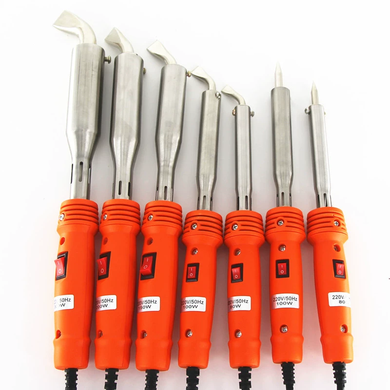 Высокая мощность с переключателем электрического паяльника 80W100W150W200W300W Медный колено Европейский Регулирование Британский электрический Паяльник