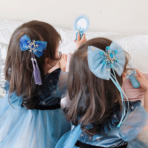 Frozen Hair Accessories Set Children's Magic Wand Hair Clip Headwear Baby Girl Baby Elsa Princess Crown Hair Clip
