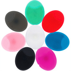 Hand-cranked black silicone blackhead face brush massage brush facial cleansing brush baby hair brush home beauty tools