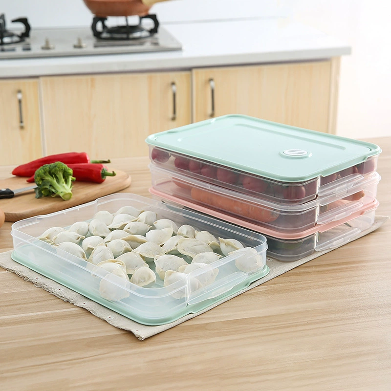 Прямые продажи завода коробка PP для dumplings холодильник свежие запасы замороженных пельменей ланчбокс с прозрачной крышкой дубликет замороженного яйца коробка оптом