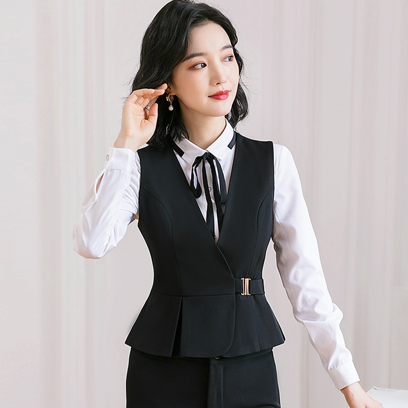 원피스 블랙 조끼