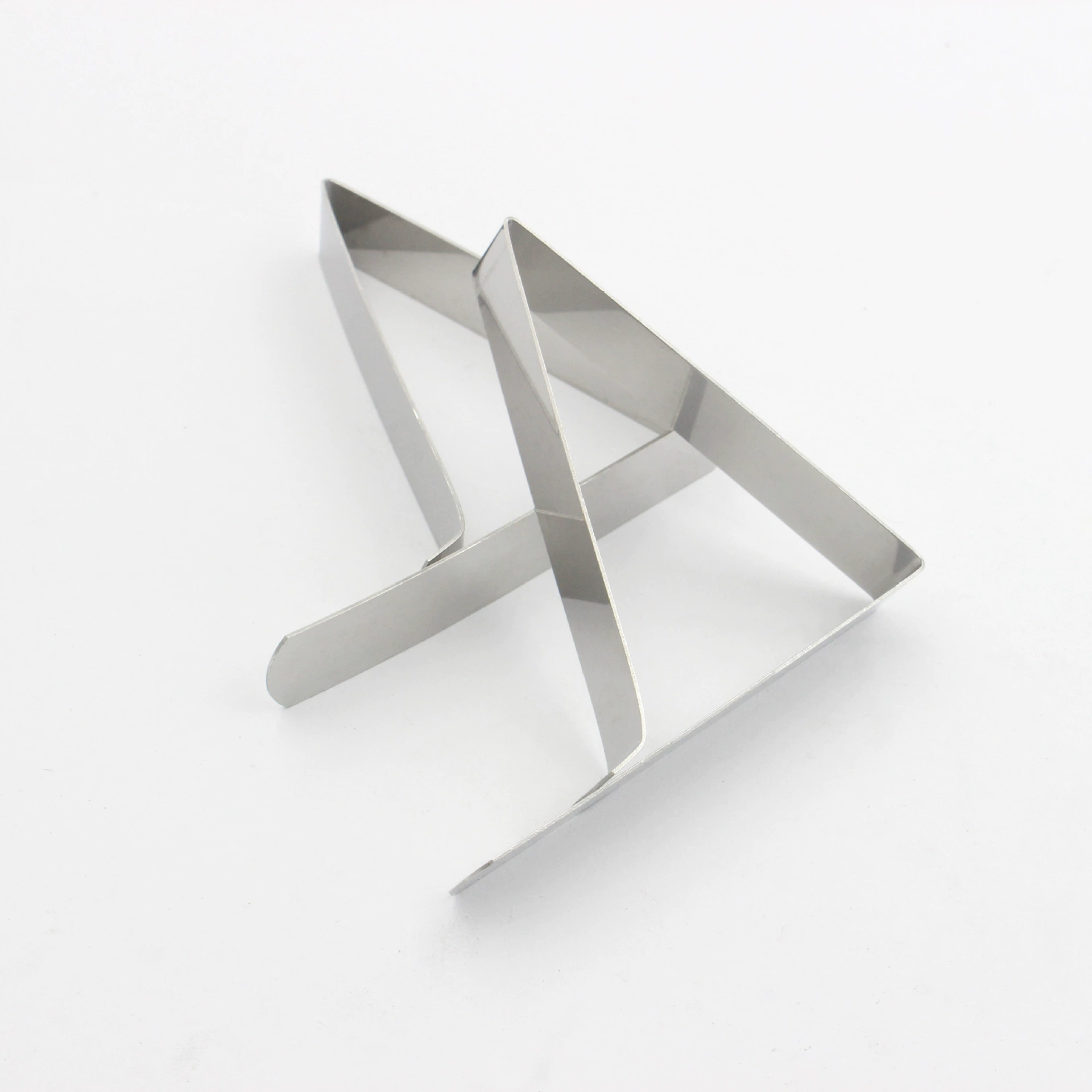 Big elastic triangle stainless steel, clips included