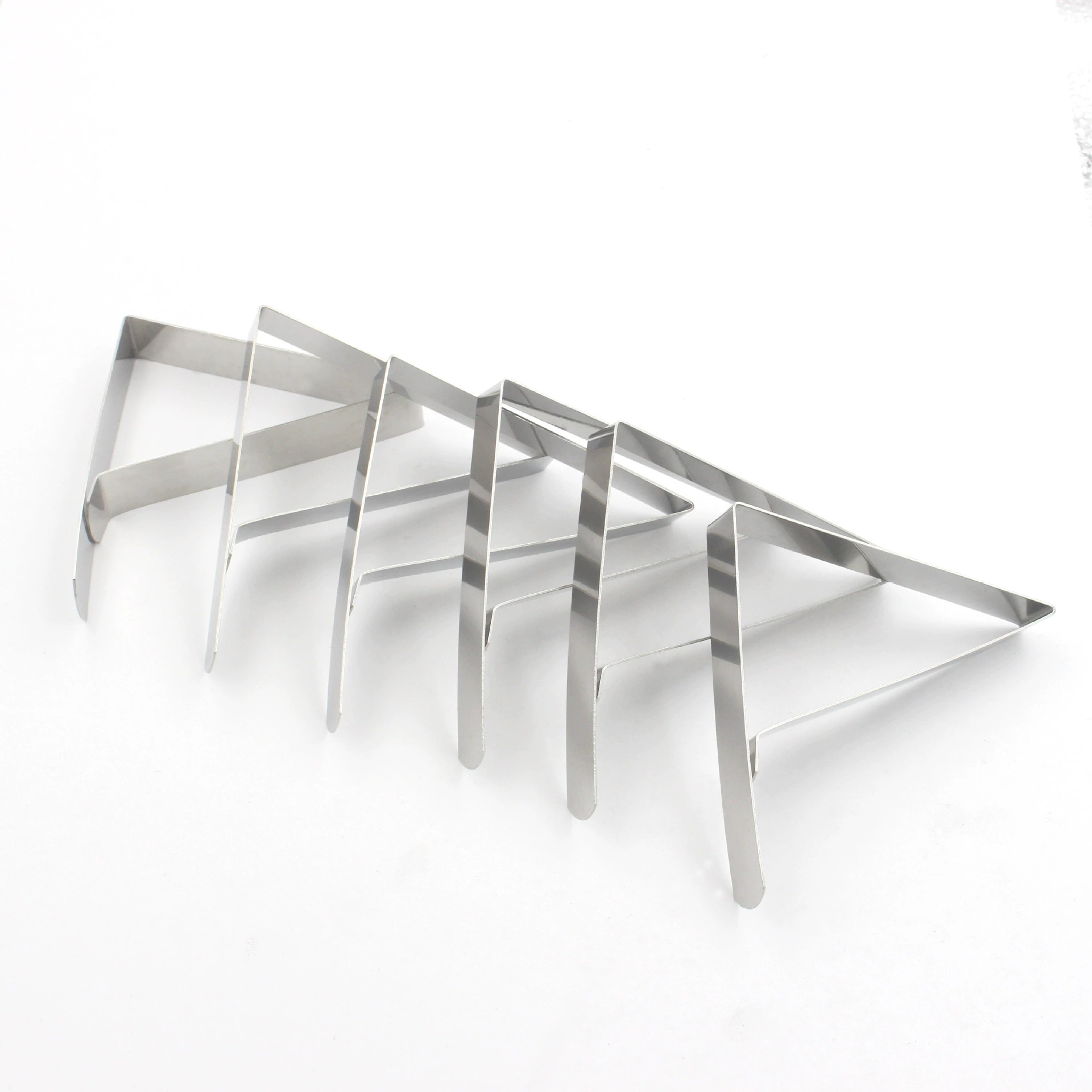 Big elastic triangle stainless steel, clips included