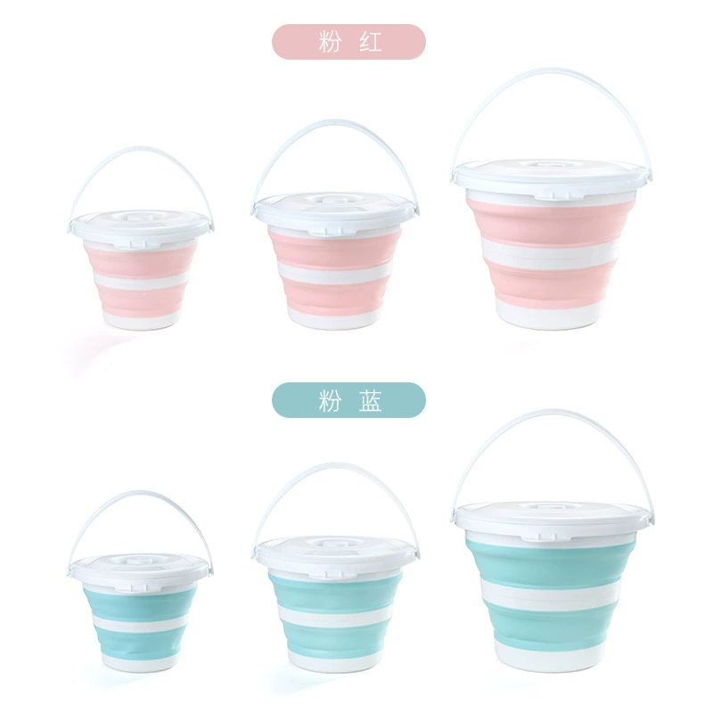 Handheld plastic bucket for home use for car, wholesale
