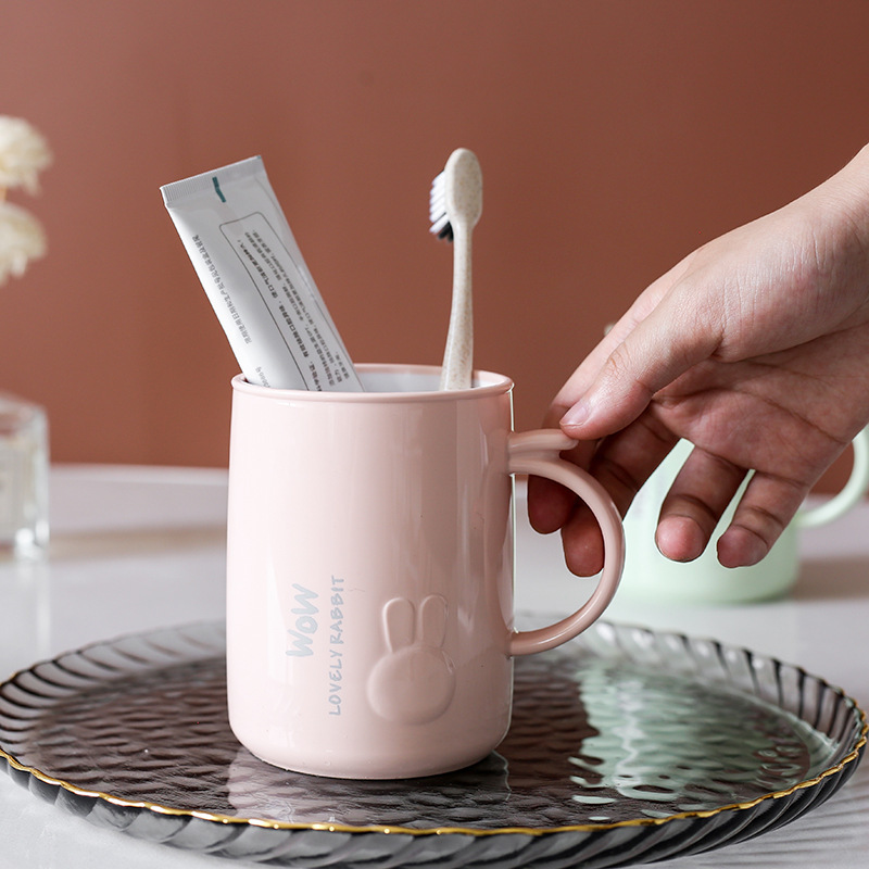Thickened Children Brush Cup Creative Couple Cute Plastic Household Student Gargle Cup Cartoon Toothbrush Cup