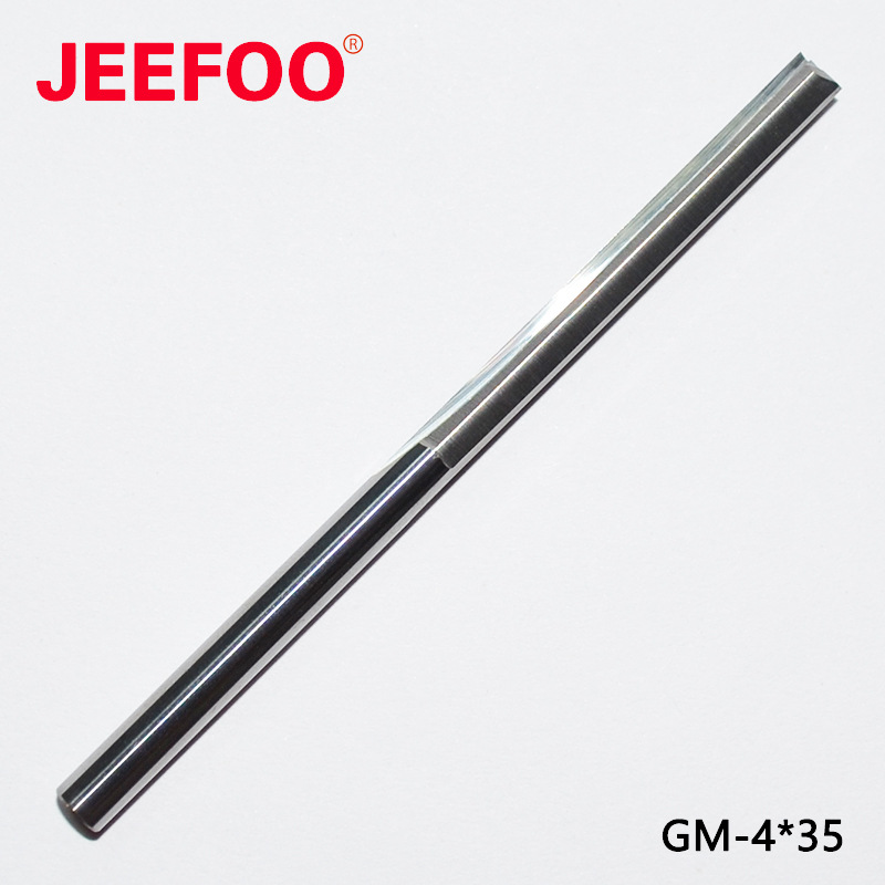 4*35钨钢双刃直槽平底刀铣刀密度板切割刀木工开槽直刀电脑雕刻刀