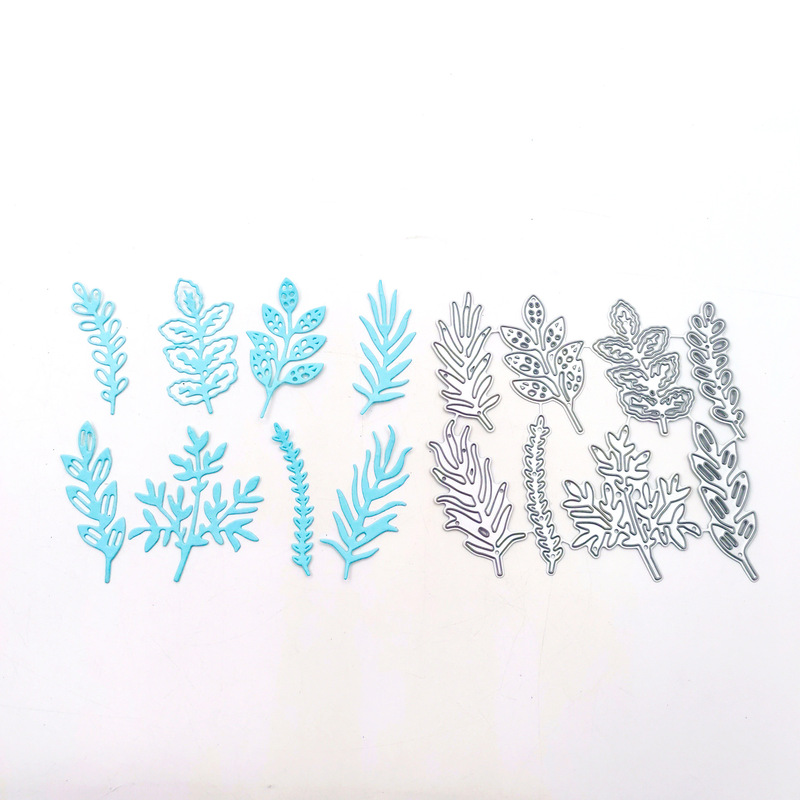 scrapbooking DIY cutting die carbon steel embossing die template eight leaf combination