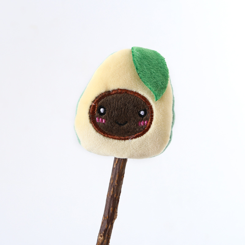 Comercio exterior gato mascota Polygonum multiflorum palo felpa molar Lollipop diente limpieza palo fresa flor melocotón juguete interactivo