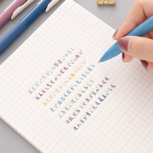 Retro Morandi color press gel pen set pen for students to take notes special girl color notebook pen