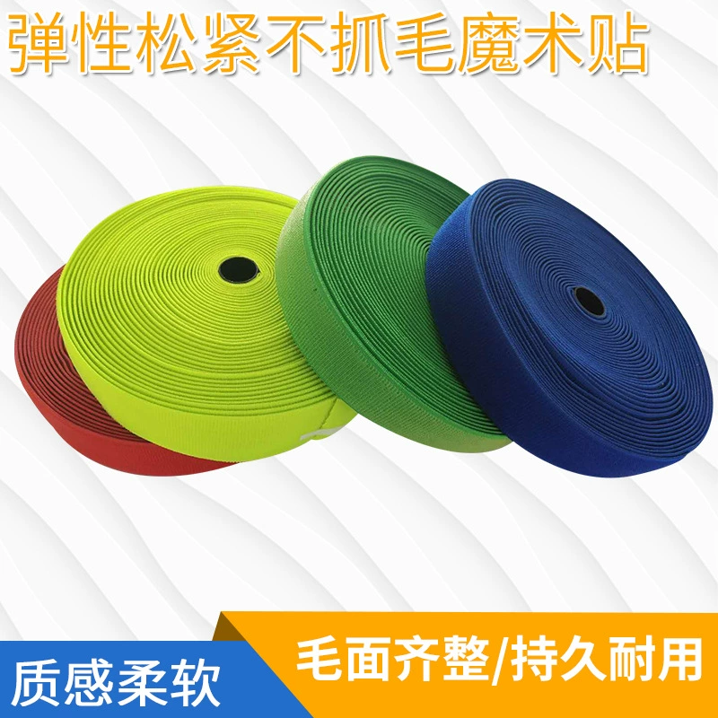 Elastic black belt with velcro, wholesale