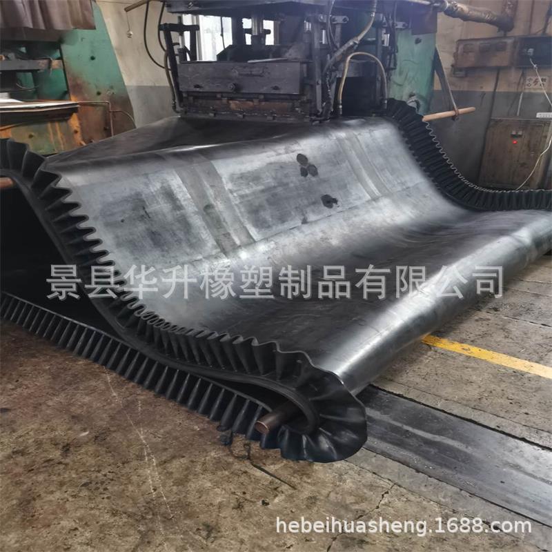 橡胶裙边输送带 挡边环形带 裙边皮带  衡水景县输送带生产厂家