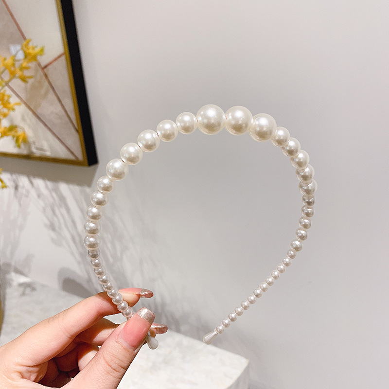Estilo coreano perla de hadas estilo Chanel diadema de las mujeres del todo-fósforo horquilla retro dulce Super Hada Mori diadema accesorios para el cabello