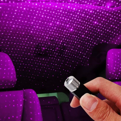 Avtomobil USB ulduzlu işıq, yataq otağı daxili tavan proyektor lampası