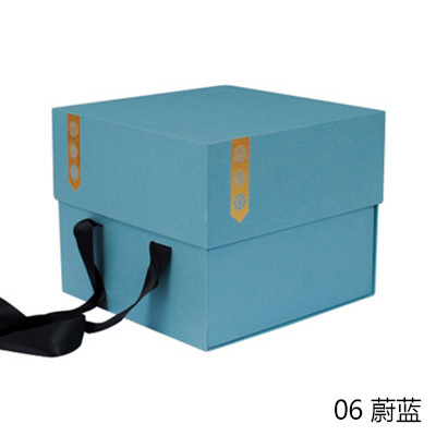 Festival de Medio Otoño Día Nacional flor pastel de Luna caja de regalo caja de Ethernet cuadrado estilo chino plegable caja de flores diseño floral regalo festivo