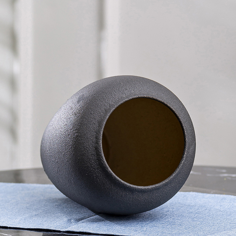 陶瓷花瓶摆件办公室桌面装饰假花插花花器复古餐桌创意大花瓶摆件