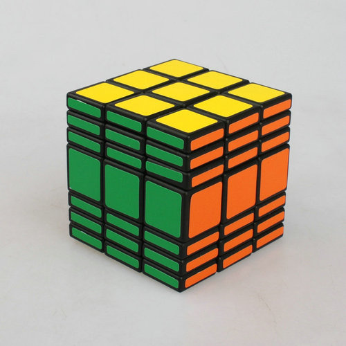 Minghaozhi 337 Rubik's Cube Black C4U 3X3X7 Full-featured 337 Rubik's Cube of Unequal Levels issued from generation to generation