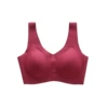 Classic, burgundy, V-neckline