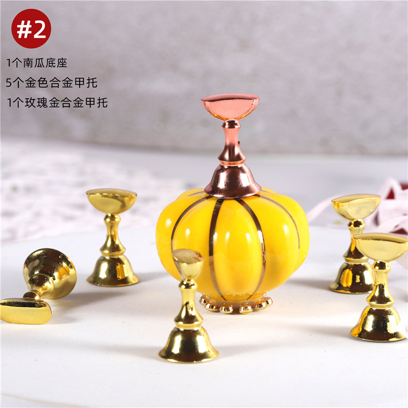 Nuevas herramientas de uñas de cerámica pieza de uñas de calabaza práctica de uñas japonesa pieza de uñas titular de uñas soporte de exhibición de trabajo de uñas