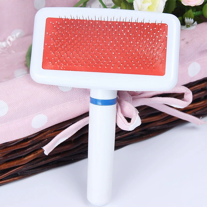 Маленькая белая Расческа для игл маленькая собака Специальная Пластиковая Ручка расческа для игл домашняя кошка собака плюшевый мишка расческа для волос Расческа для домашних животных