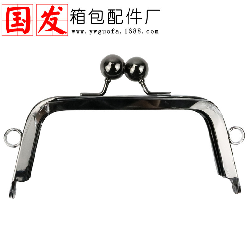 14cm trapezoidal sin agujeros de alambre de hierro orejas agujeros de presión de mano gran boca de perlas oro con agujeros de tornillo de alta calidad