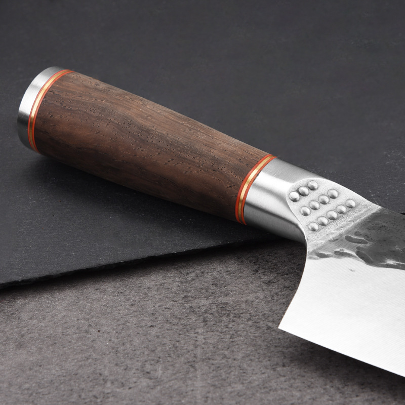 Cuchillo de chef para uso doméstico, acero inoxidable forjado con acero 5cr15mov, fabricante Yanchang, envío directo transfronterizo, acero de alto carbono forjado a mano.