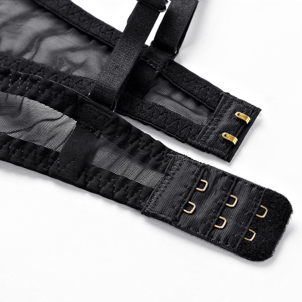 Mono transpirable cómodo con sujetador pequeño pecho ultra-Delgado sexy ropa interior de encaje para las mujeres