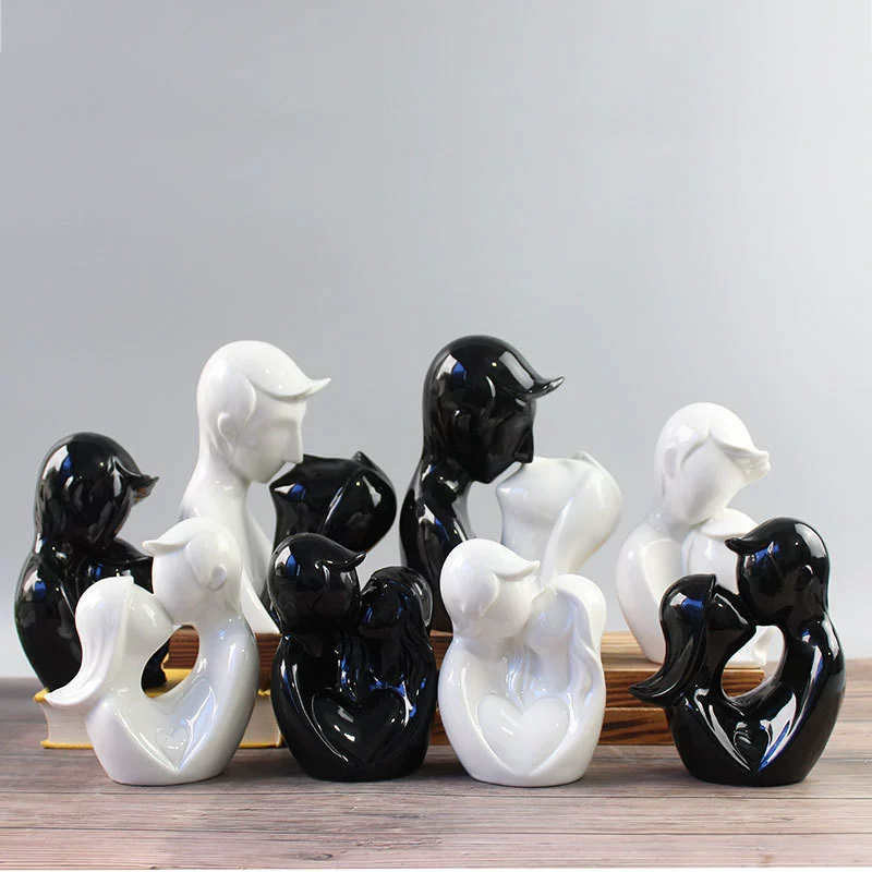 Европейские Творческие Пары абстрактные персонажи керамические украшения аксессуары для дома различные художественные промыслы поколение волос