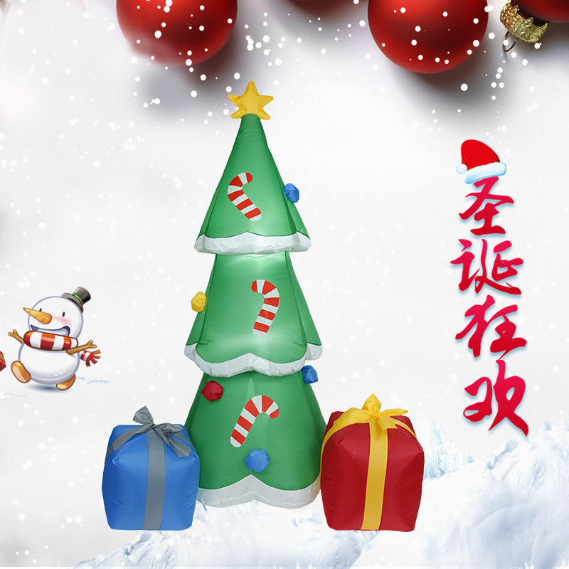 2020 Navidad transfronteriza molde inflable 1.8m árbol de Navidad modelo de iluminación LED decoración de patio
