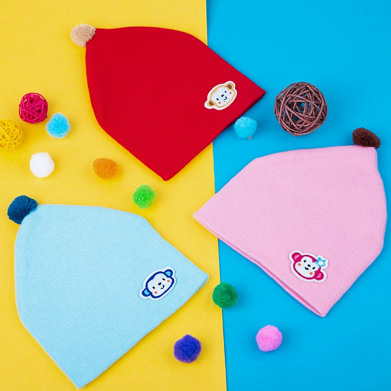 Лимон Детская шерстяная шапка детская зимняя шапка теплая вязаная шапка детская шапка оптом