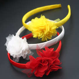 网红发箍韩国纯色大花朵发饰宽发箍洗脸厂家直供eaby货源跨境货源