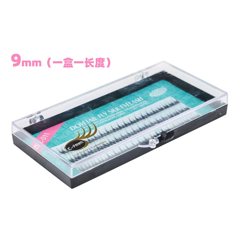 Xingyan Liangying pestañas ojo sola planta plantación injerto uso natural espeso cola de pez en forma de flor pelo Cruz swallowtail pestañas