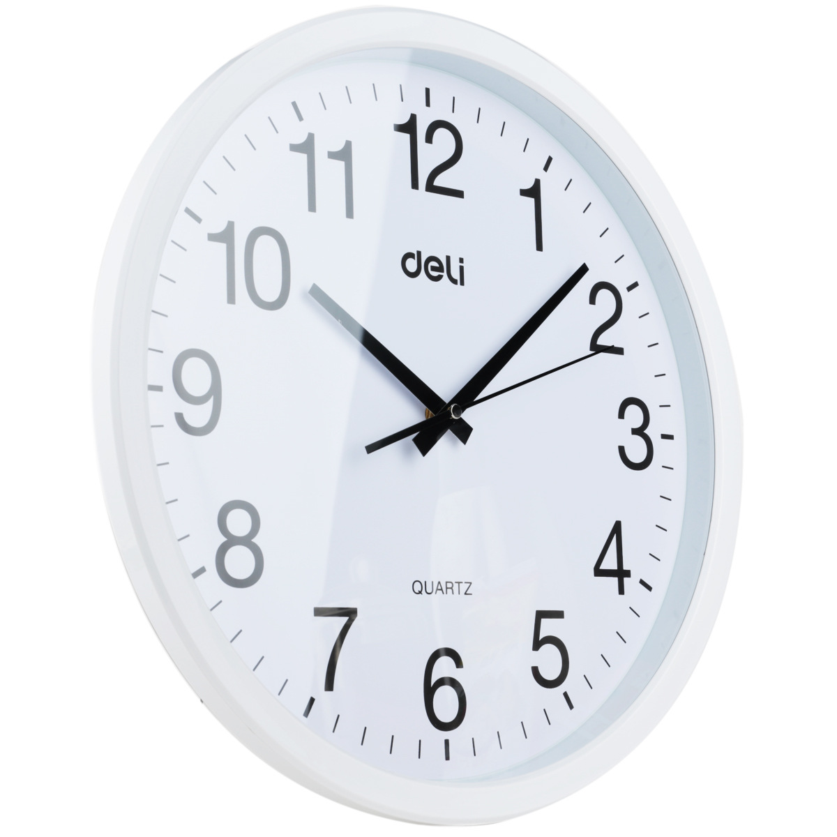 Deli/Deli 9006/9005/9007 Reloj de pared decorativo cuadrado redondo digital disponible en la oficina simple y de moda image 5