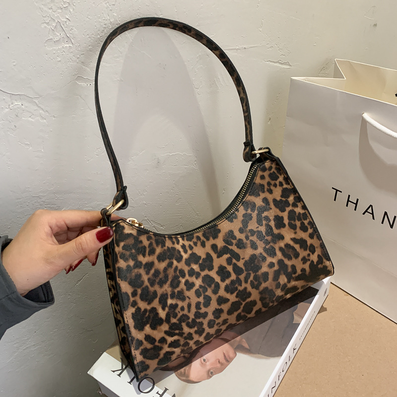 Bolso mujer leopardo axila rayas impreso nicho​ image 3