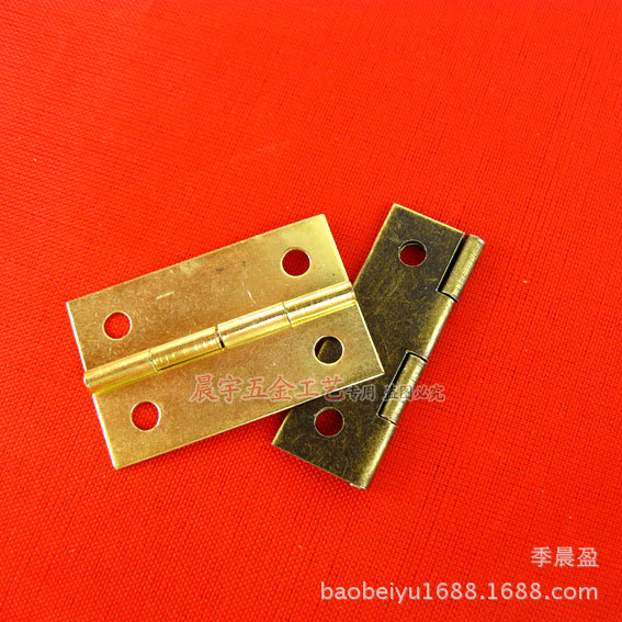 Chengyu 1,5 pulgadas ángulo recto bisagra gabinete accesorios de hardware Puerta de succión antirrobo hebilla caja de madera especial cobre plateado bisagra