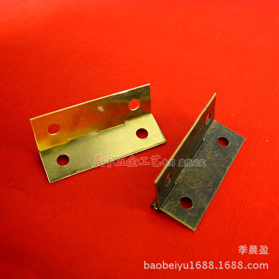 Chengyu 1,5 pulgadas ángulo recto bisagra gabinete accesorios de hardware Puerta de succión antirrobo hebilla caja de madera especial cobre plateado bisagra