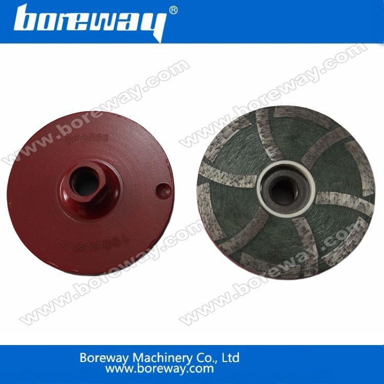 厂家供应直径100mm接口M14粗粒度树脂填充式碗磨  优质金刚石碗磨