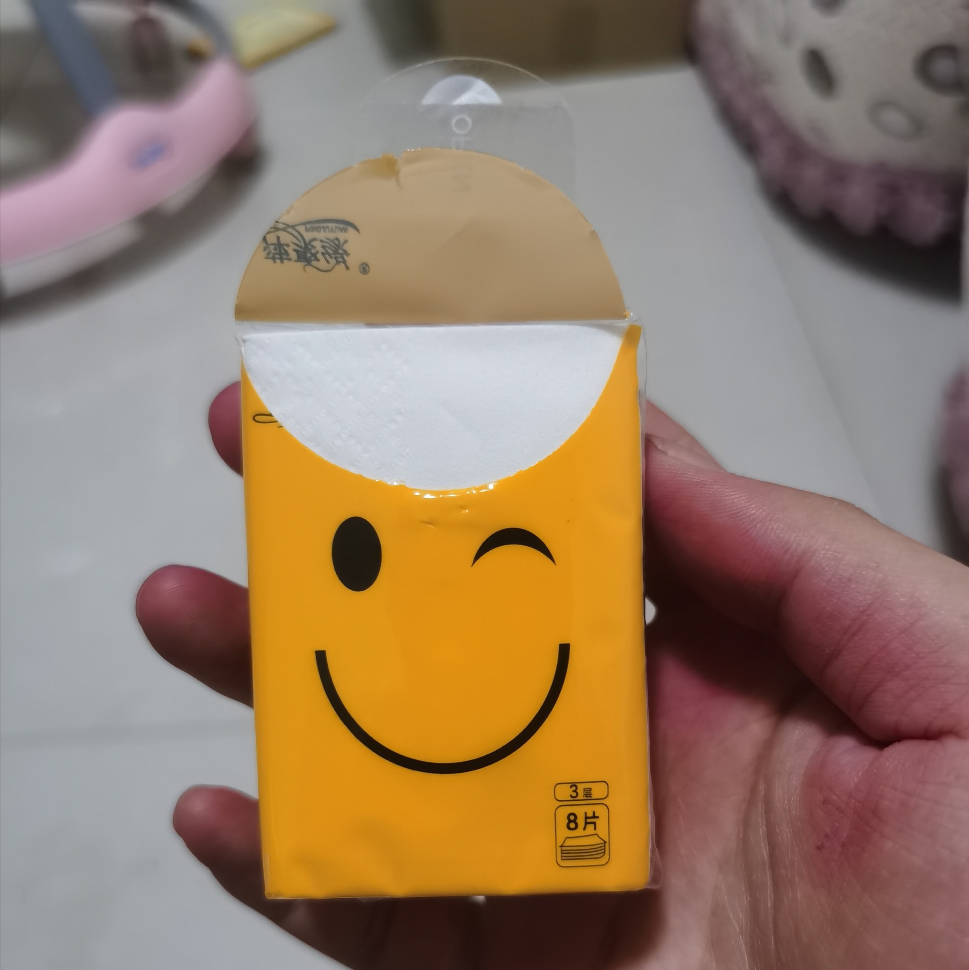 三层八片礼品手帕纸原生木浆小包纸巾100包厂家一件代发