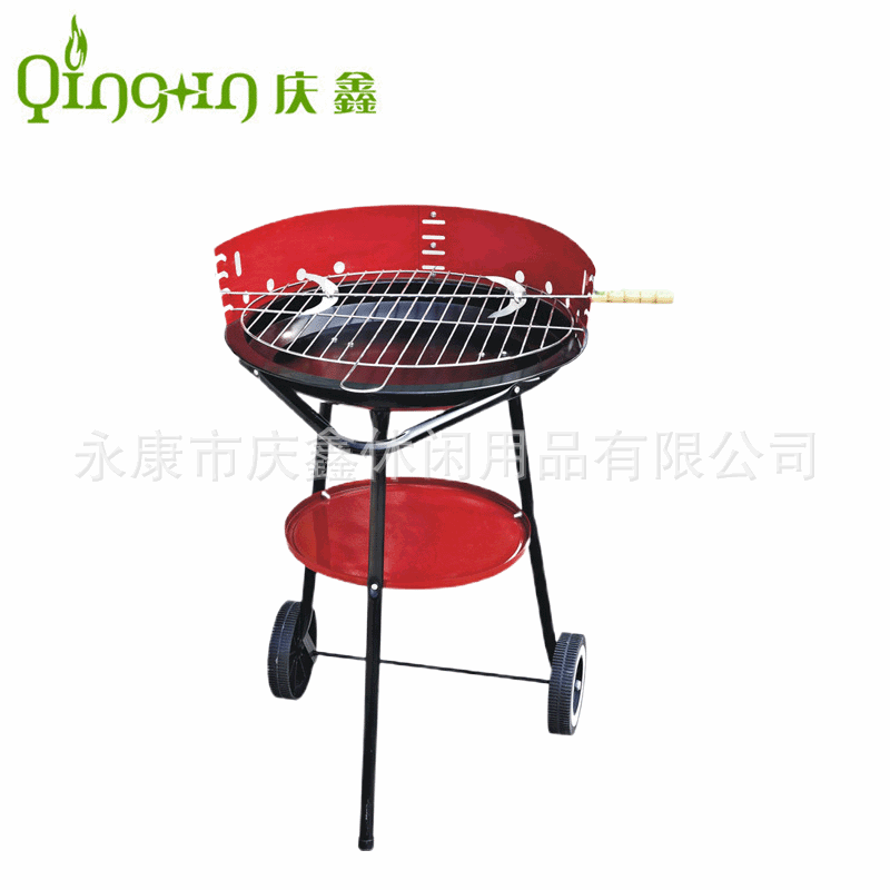 Fábrica directa gran triángulo barbacoa estufa camping portátil ocio fiesta barbacoa estufa qingxin carbón barbacoa estufa