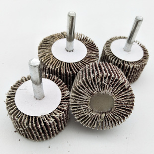 Blind grinding head 16 -- 80mm impeller emery cloth grinding head with handle 6mm shank Chiba grinding head cylindrical conical grinding head