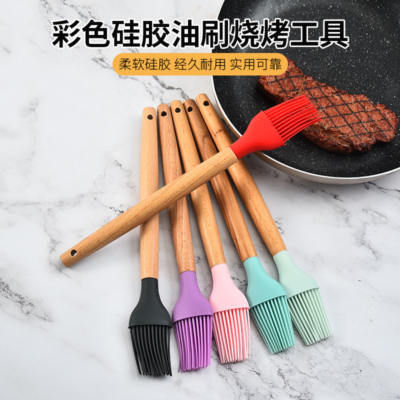 烘焙工具硅膠刷 大號烘焙燒烤刷 硅膠油刷子 蛋糕奶油燒烤刷