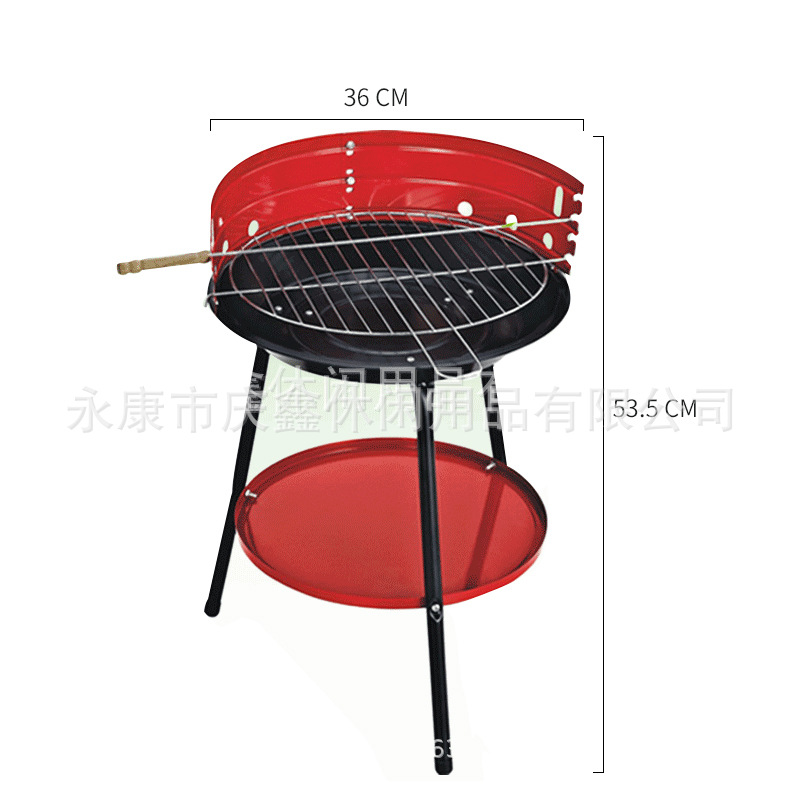 FUENTE de fábrica Estufa de hierro al aire libre hogar camping fiesta barbacoa estufa ronda barbacoa parrilla