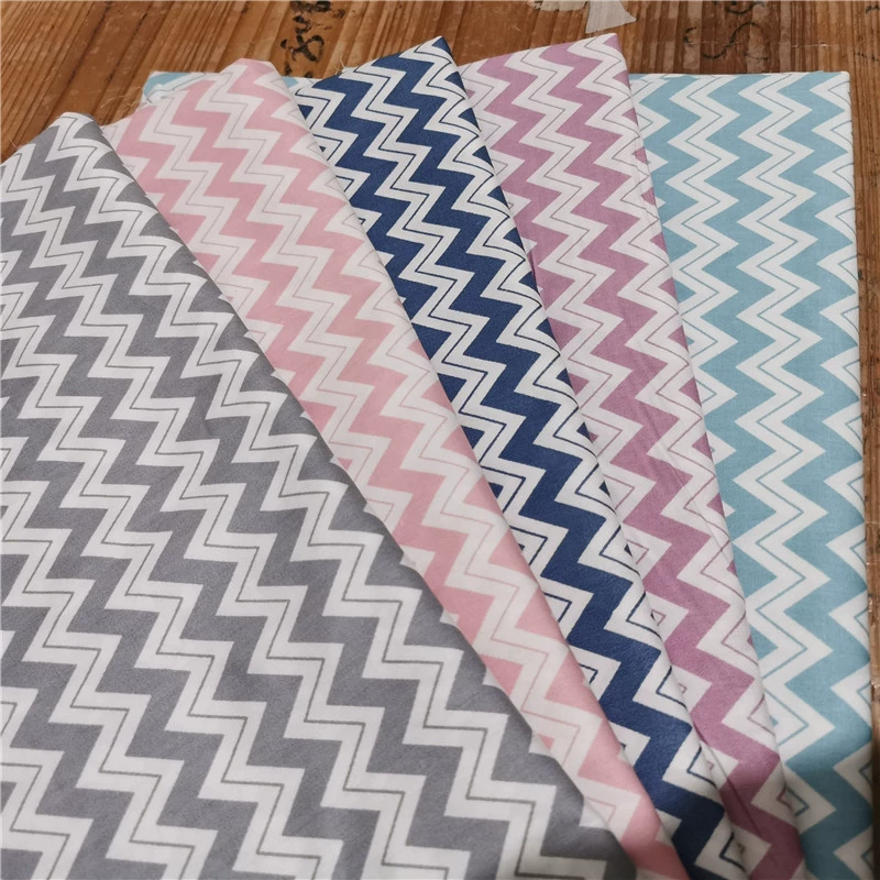 Хлопковая саржа для детей геометрическое постельное белье Детская хлопчатобумажная ткань для одежды DIY ткань ручной работы оптом